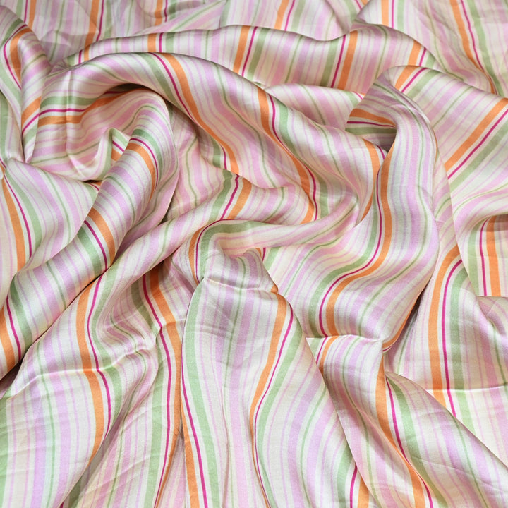 Bemberg Satin Digital Print Fabric– Soft Luxury Designer Satin Fabric 001333-08