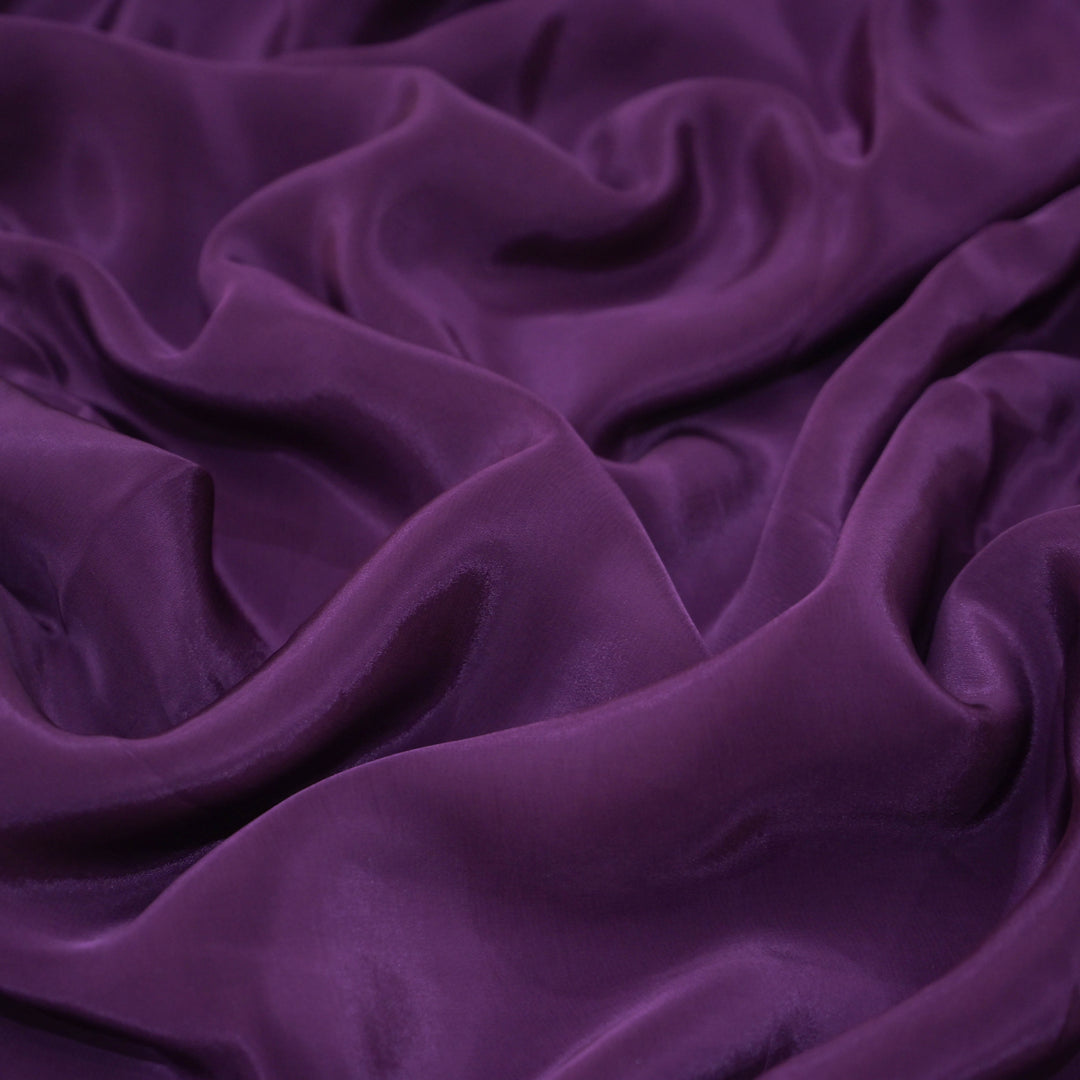 Purple  Shisha Crepe Fabrics
