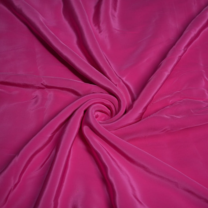 Bright Pink Colour Shisha Crape Fabrics