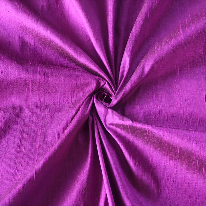 Warm Purple Colour 100gm Pure Raw Silk Fabrics