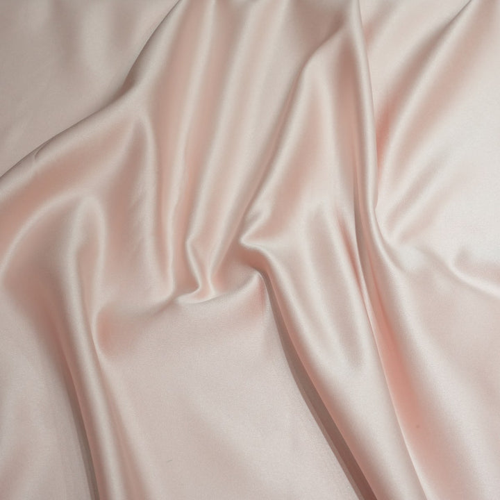 Pinkish Grey Heavy Bridal Satin Fabrics