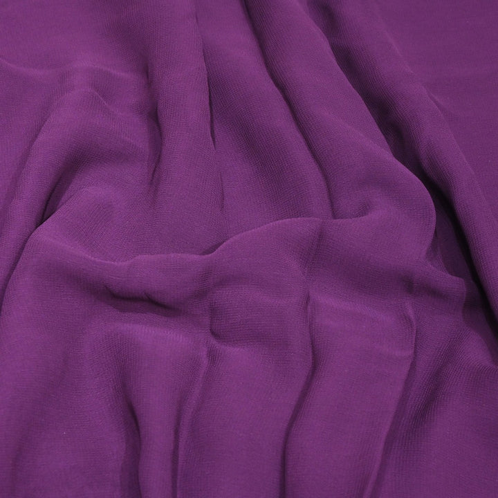 Light Eggplant Colour Viscose Georgette Fabrics