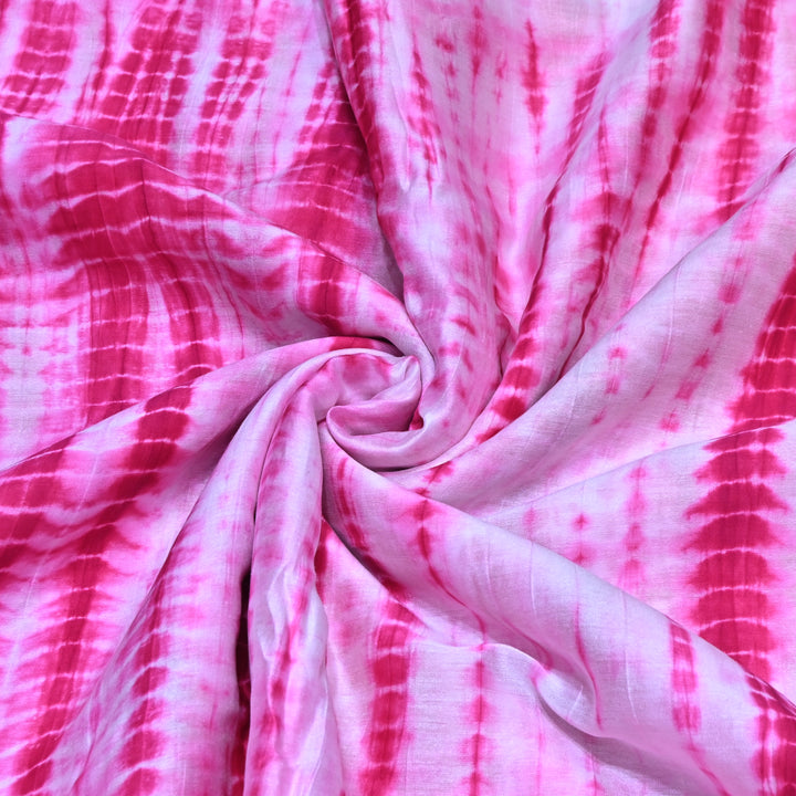 Silk Chanderi Tie & Dye Fabric 44" – Soft Lightweight Designer Fabric