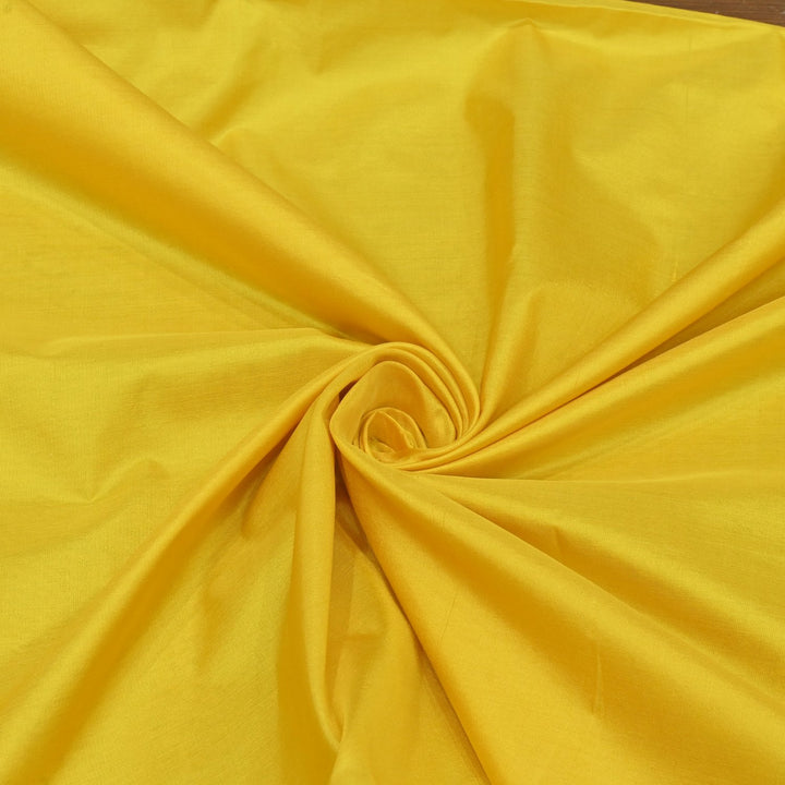 Yellow Colour Pure Silk Fabrics