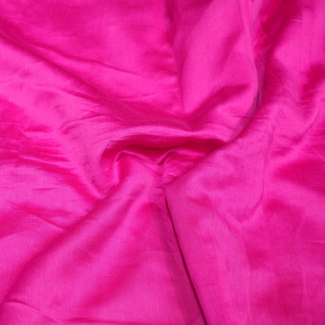 Neon Pink Colour Heavy Poly Dupion Fabrics