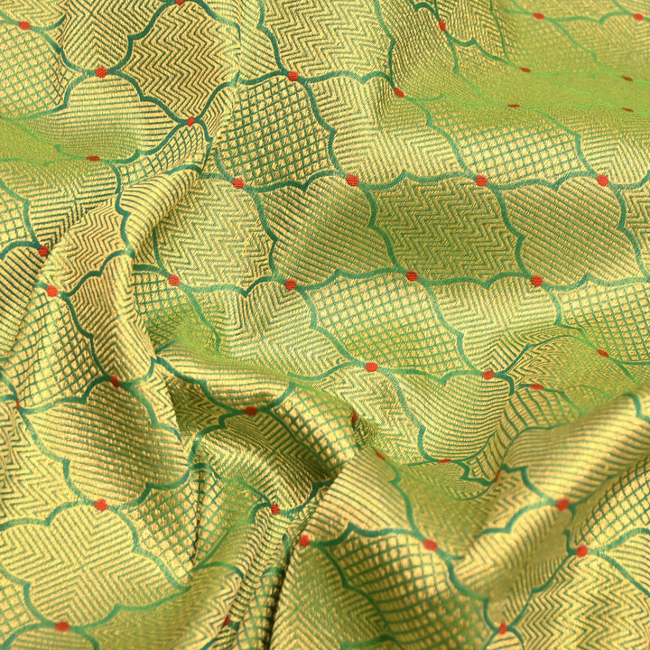 Silk Alfi Antique Zari Brocade Fabrics