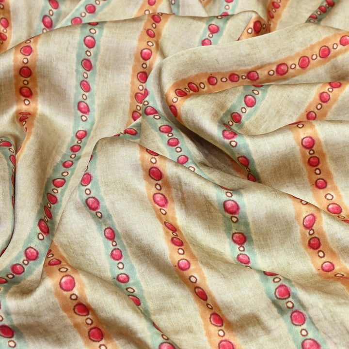 Bemberg Satin Digital Print Fabric– Soft Luxury Designer Satin Fabric 001333-26