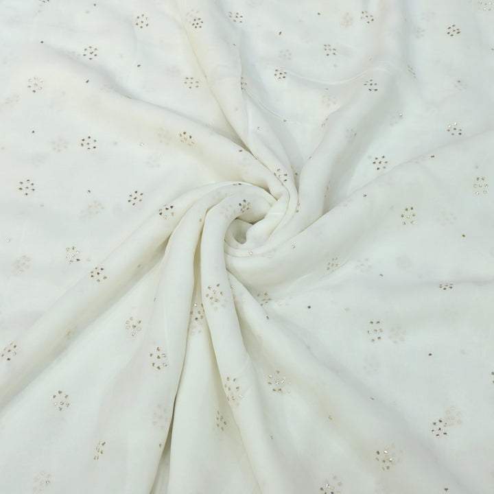 Viscose Georgette Hand Work Mukaish Fabrics