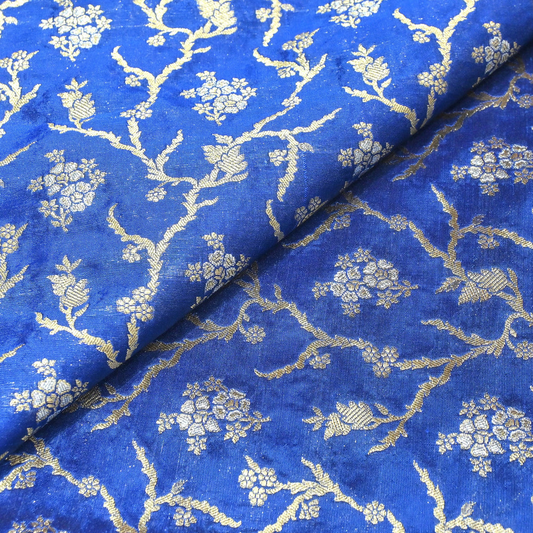 Silk Alfi Zari Brocade Fabrics