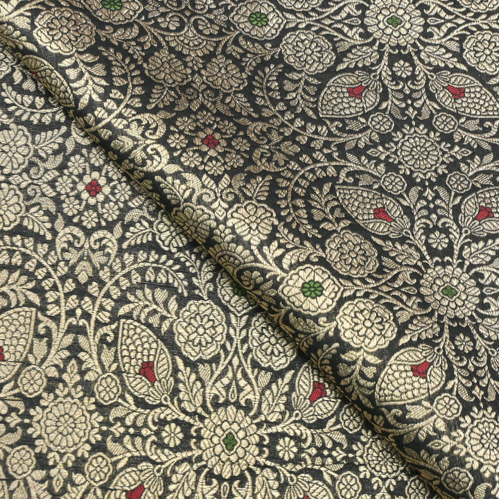 Katan Silk Meena Brocade Fabrics