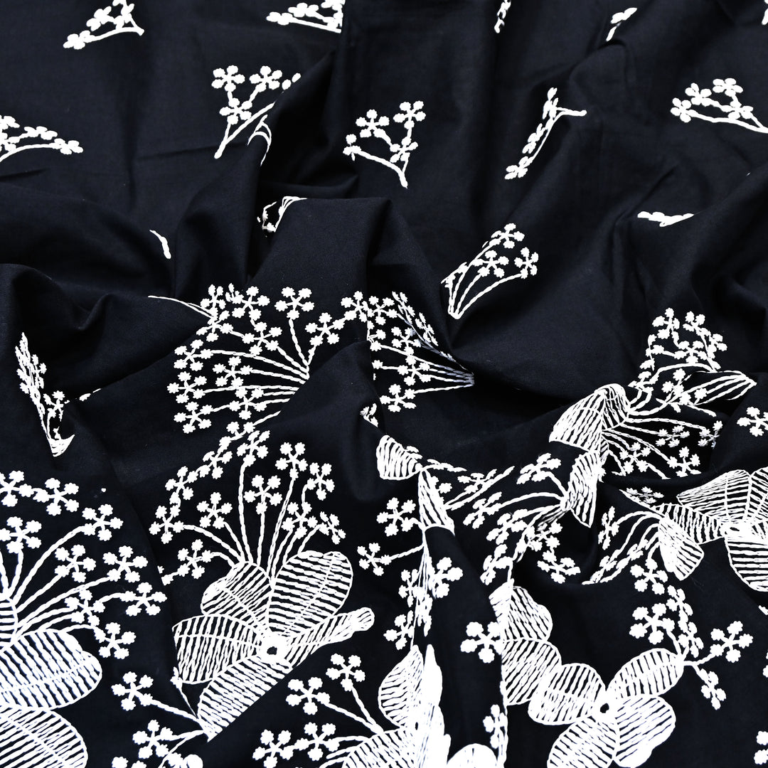 Cotton Chicken thread Embroidery Fabric – Soft Elegant Summer Designer Fabric- H20067-2