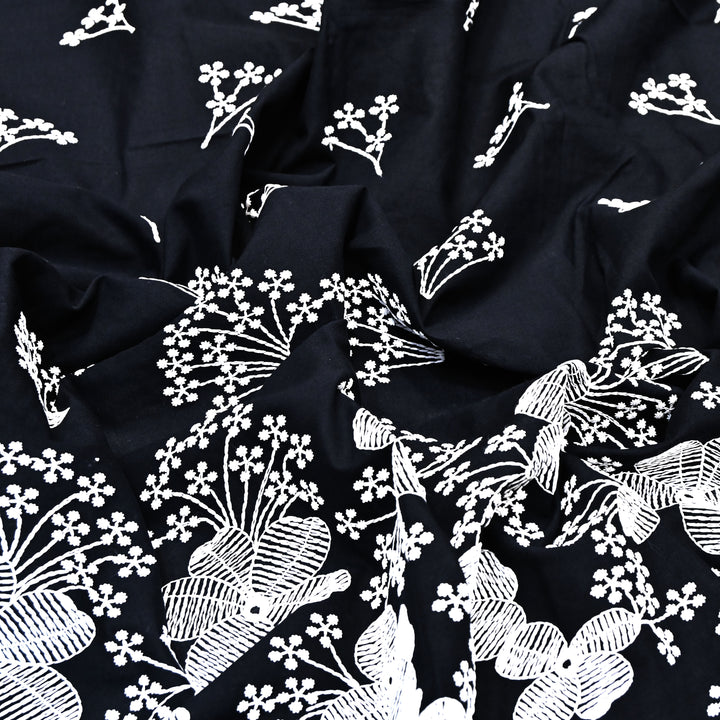 Cotton Chicken thread Embroidery Fabric – Soft Elegant Summer Designer Fabric- H20067-2
