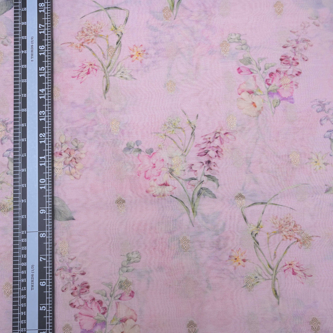 Print Silk Chanderi Zari Print.| 248-389P