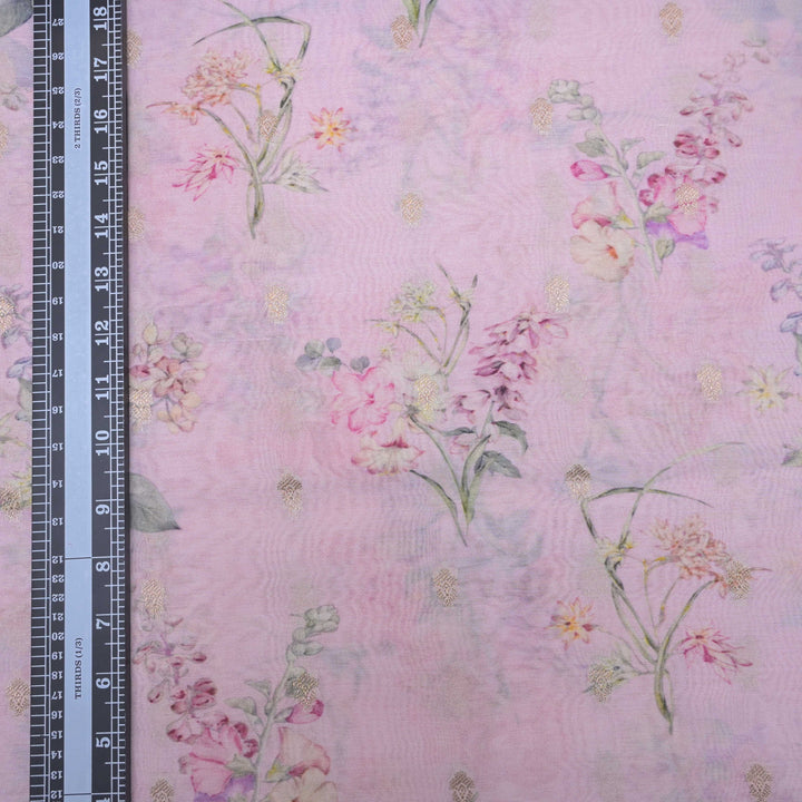 Print Silk Chanderi Zari Print.| 248-389P