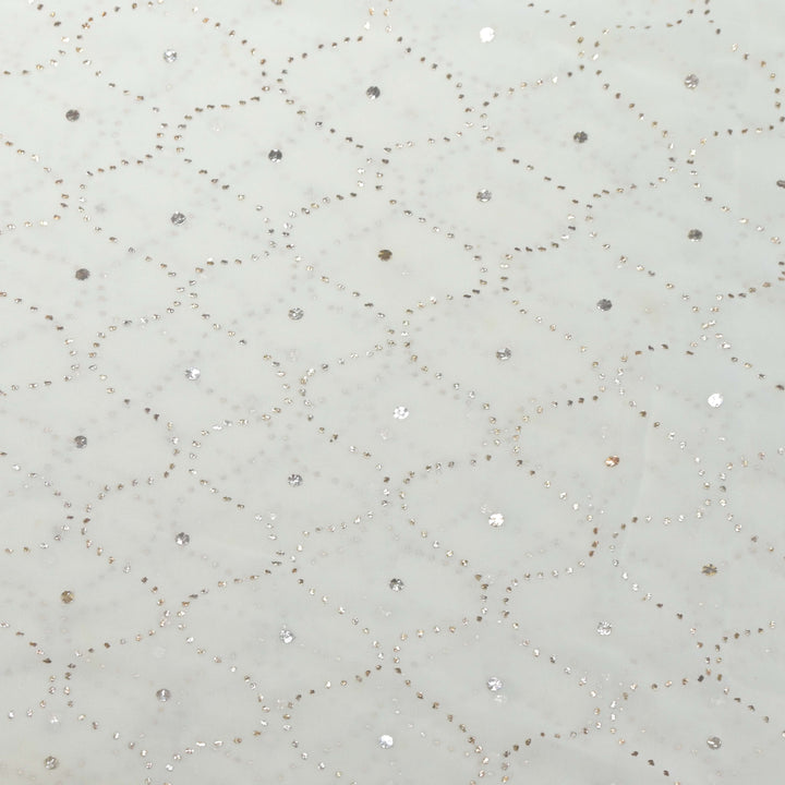 60gm Georgette Mukaish Hand Work Fabrics