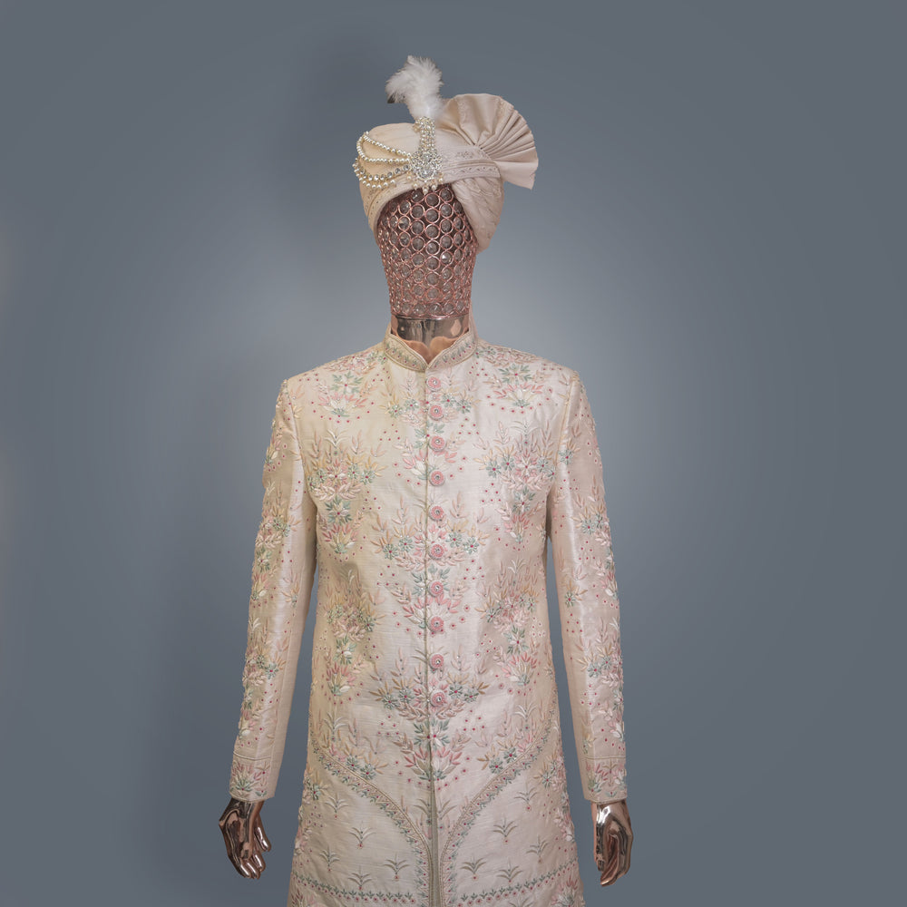 Baby Pink Sherwani Set for Grooms