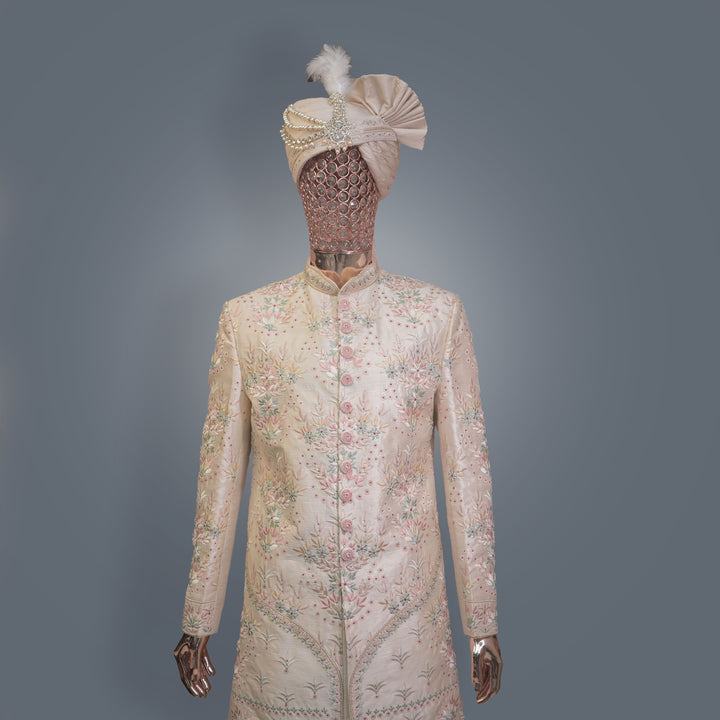 Baby Pink Sherwani Set for Grooms