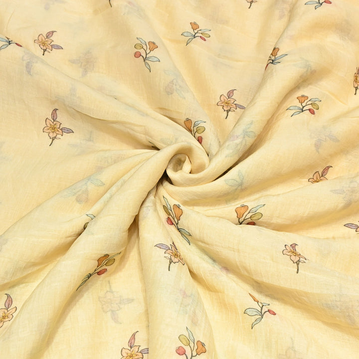 Premium Mul Chanderi Digital Print Fabric – Lightweight Chanderi Fabrics GT0185-4