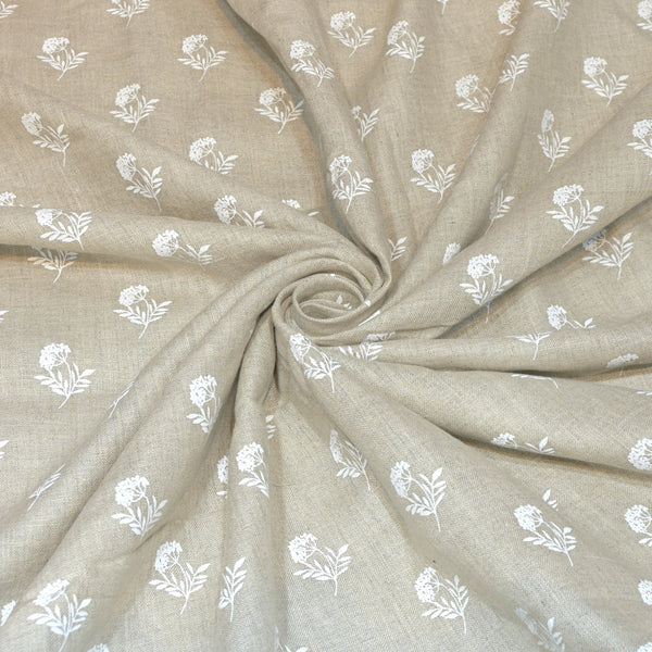 Pure Linen Digital Print Fabric