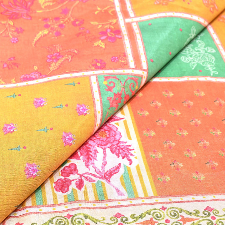 Premium Muslin Digital Print Fabric - 000844-31
