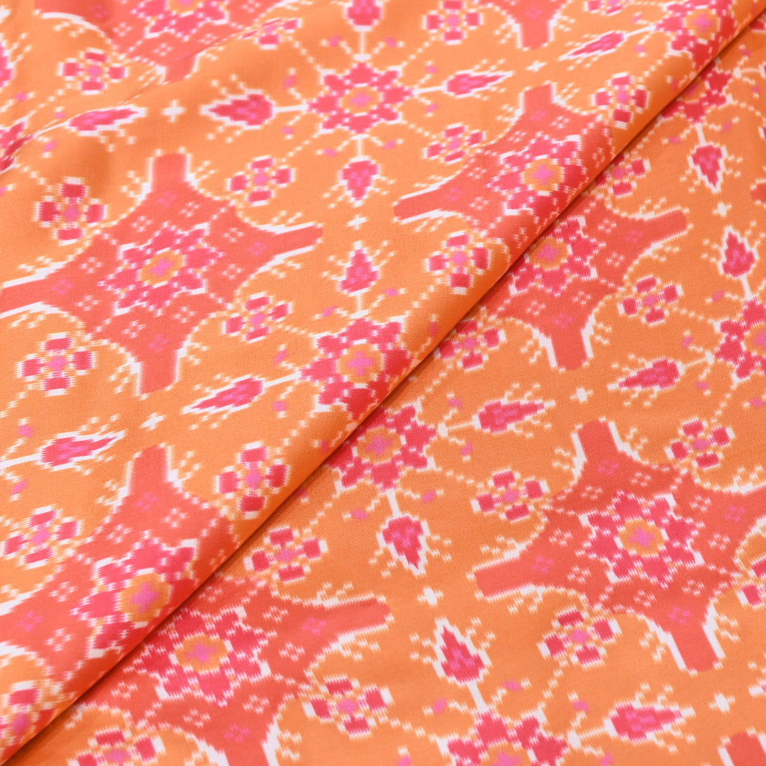 Bemberg Satin Digital Print Fabric– Soft Luxury Designer Satin Fabric 001333-43