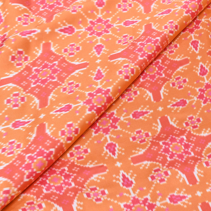 Bemberg Satin Digital Print Fabric– Soft Luxury Designer Satin Fabric 001333-43