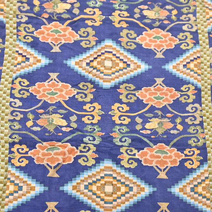 Multicolor Muslin Digital Print Fabric-KTP44-19