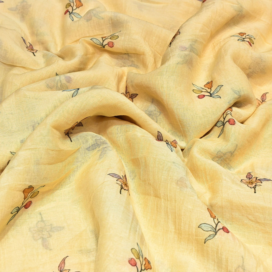 Premium Mul Chanderi Digital Print Fabric – Lightweight Chanderi Fabrics GT0185-4