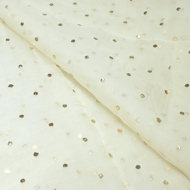 22gm Organza Mukaish Hand Work Fabrics