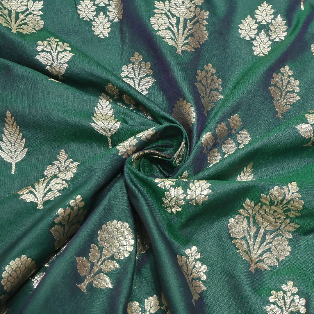 Katan Silk Zari Jaal Brocade Fabrics