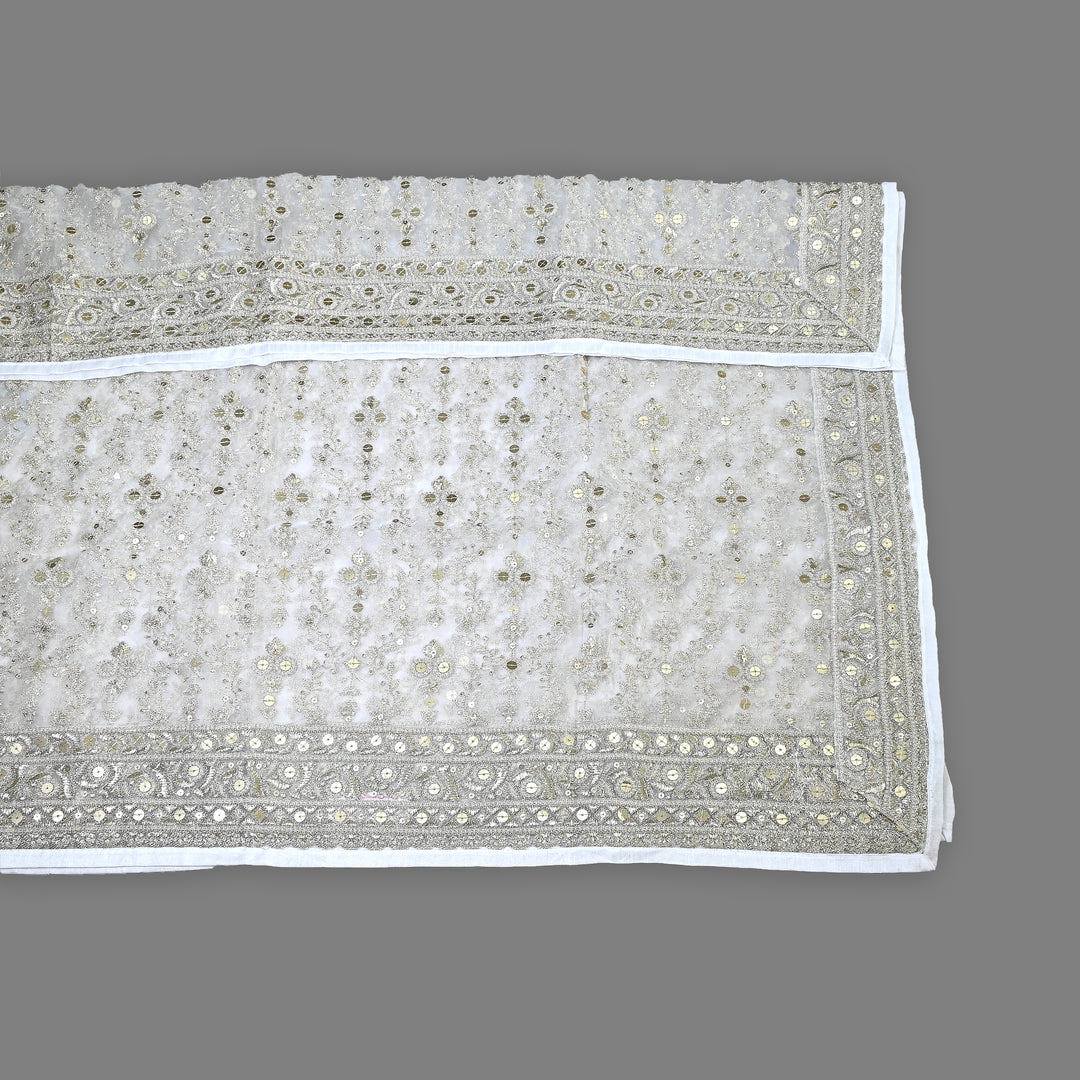 Organza Sequence & Zari Dupatta – Elegant Ethnic Dupatta for Women- RV2210-01