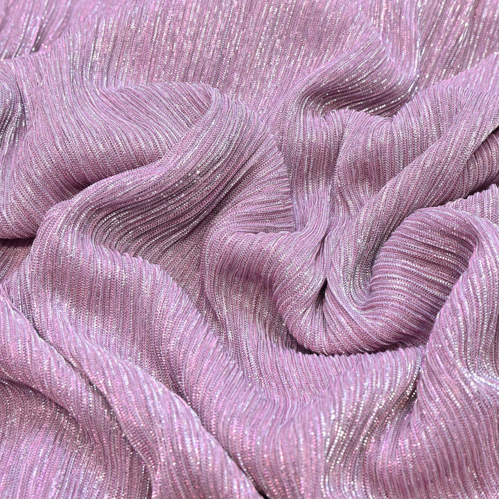 Lilac Crinkled Moonlight Fabric