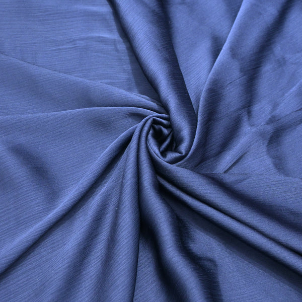 Dusky Blue Colour Satin Chiffon Fabrics