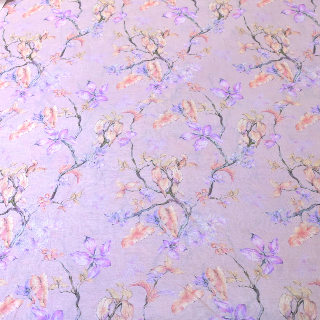 Silk Chanderi Digital Print Fabrics