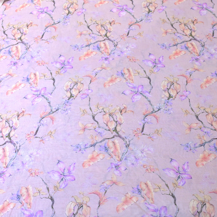 Silk Chanderi Digital Print Fabrics
