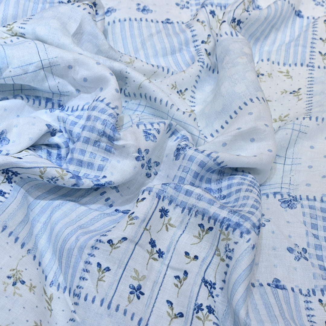 PREMIUM PURE LINEN DIGITAL PRINT FABRIC- LIN054- 05