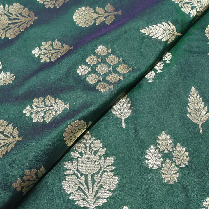 Katan Silk Zari Jaal Brocade Fabrics