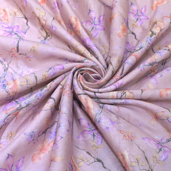 Silk Chanderi Digital Print Fabrics
