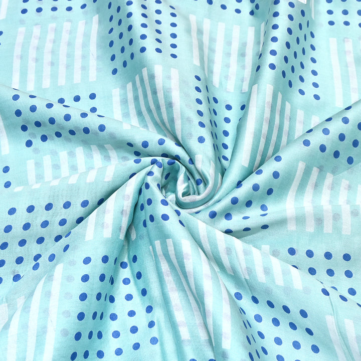 Silk Chanderi Digital Print Fabric 44" – Soft Lightweight Designer Fabric 001664-04