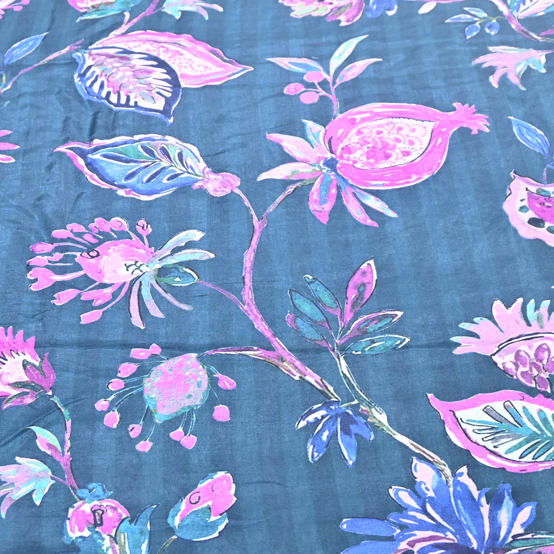 Multicolor Muslin Digital Print Fabric-KTP44-20