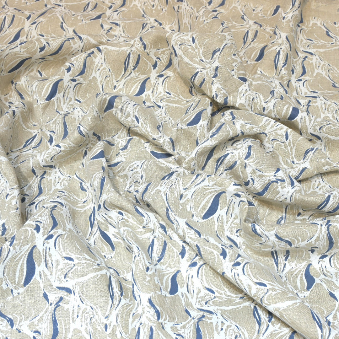 Pure Linen Digital Print Fabric