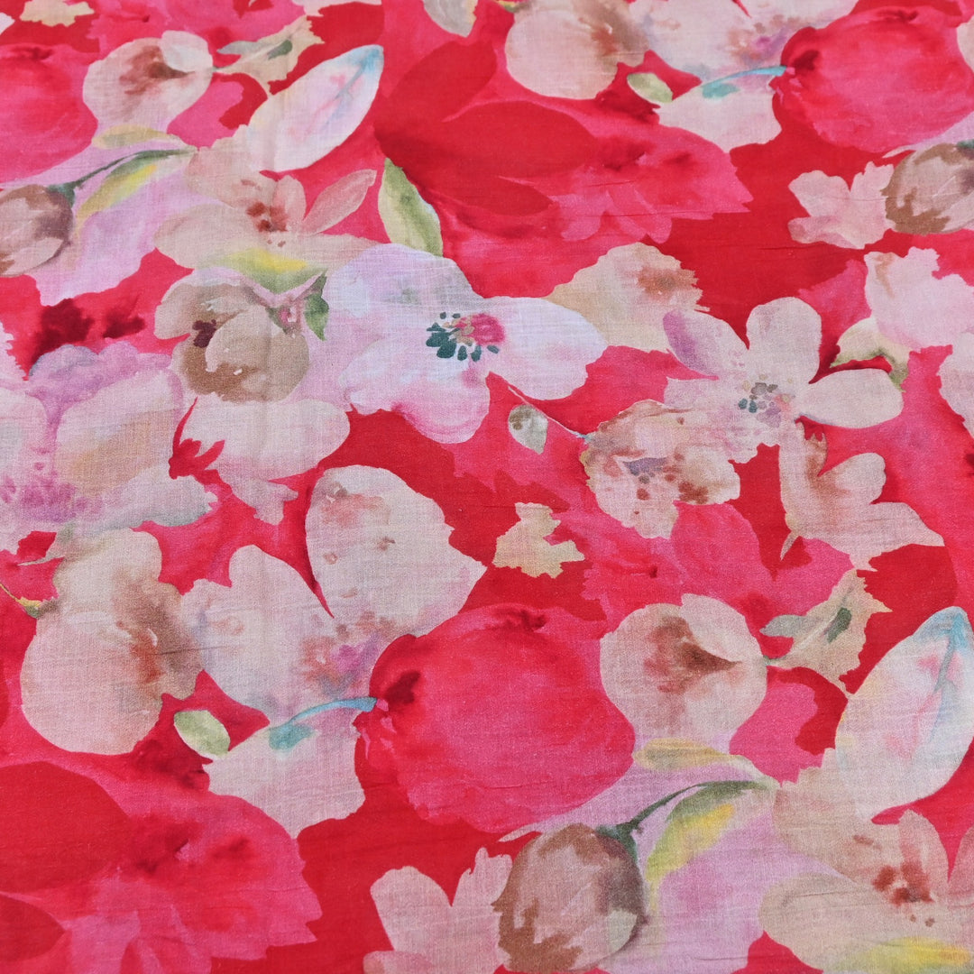 Elegant Crush Chanderi Digital Print Fabrics-UF0208-10