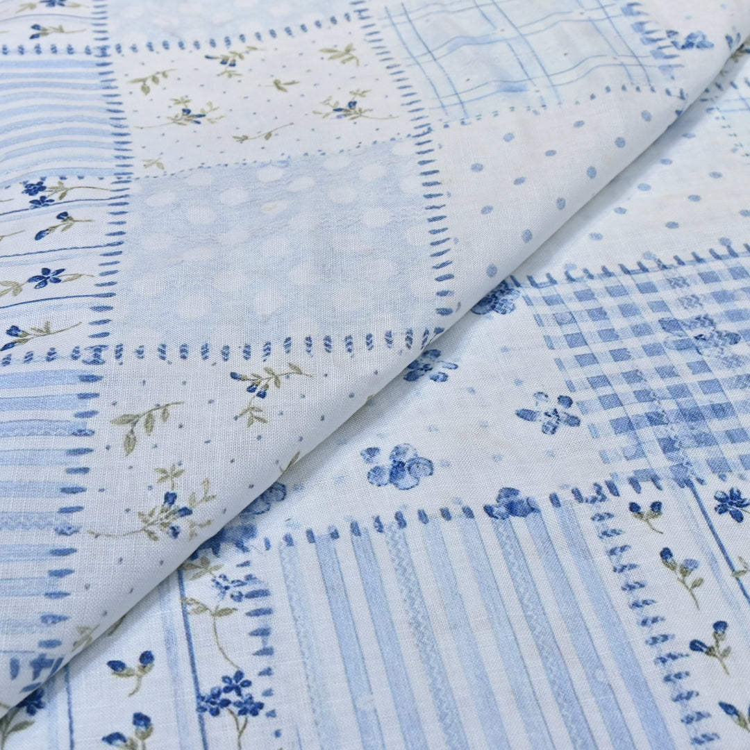 PREMIUM PURE LINEN DIGITAL PRINT FABRIC- LIN054- 05