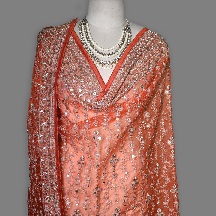 Organza Sequence & Zari Dupatta – Elegant Ethnic Dupatta for Women- RV2210-02