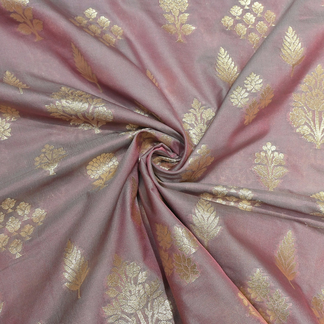 Katan Silk Zari Jaal Brocade Fabrics