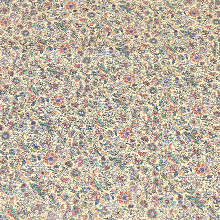 Butterscotch Italian Lawn Print Fabric