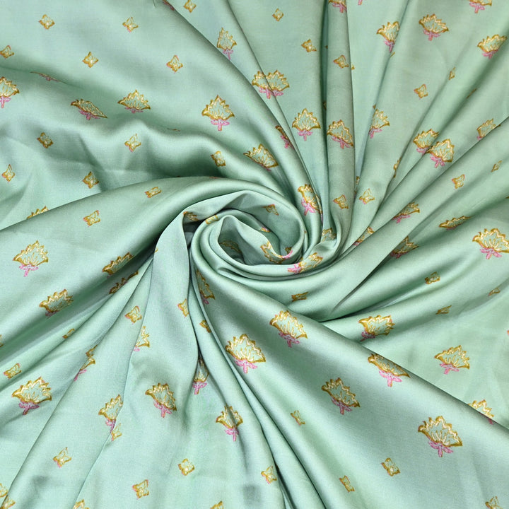 Bemberg Satin Digital Print Fabric– Soft Luxury Designer Satin Fabric 001333-10