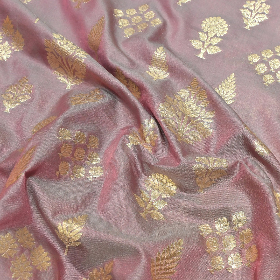 Katan Silk Zari Jaal Brocade Fabrics