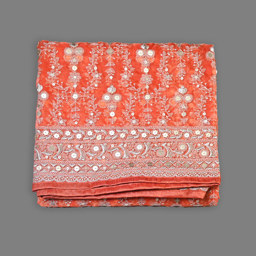 Organza Sequence & Zari Dupatta – Elegant Ethnic Dupatta for Women- RV2210-02