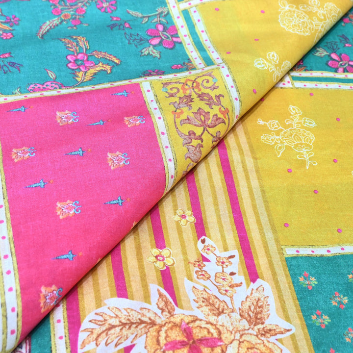 Premium Muslin Digital Print Fabric - 000844-27